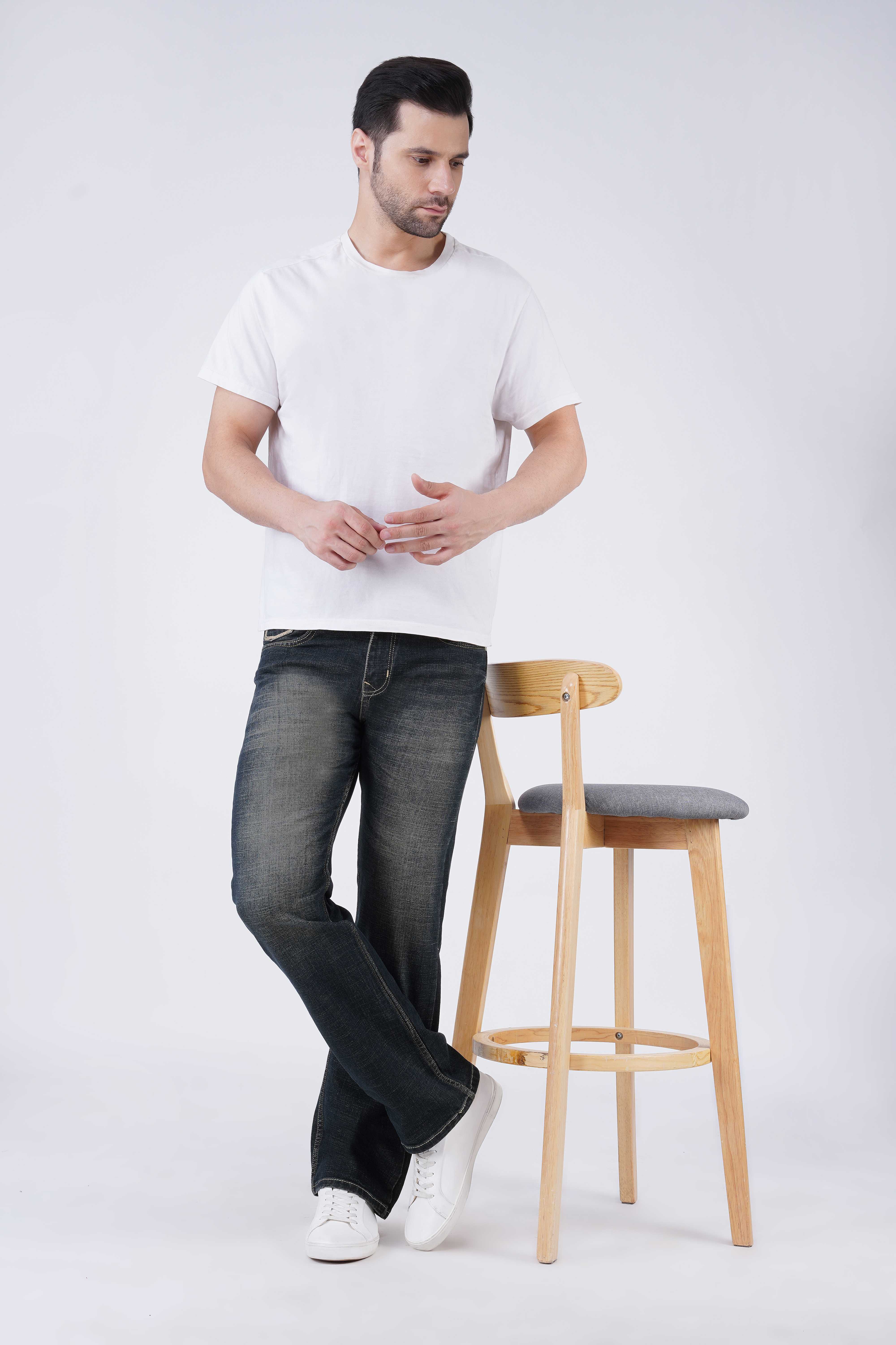 Hidose Straight Fit Dark Gray Jeans