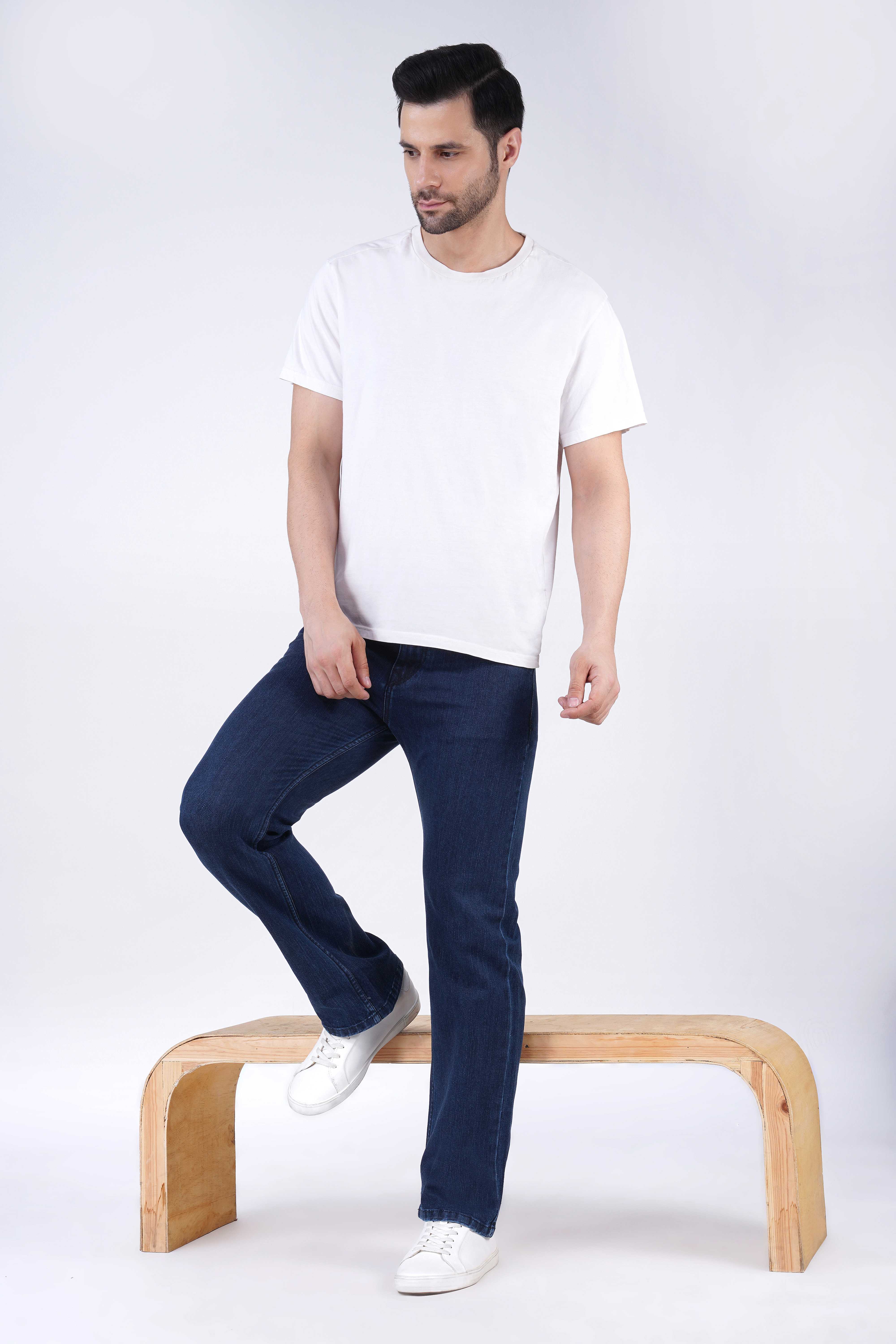 Hidose Straight Fit Blue Jeans