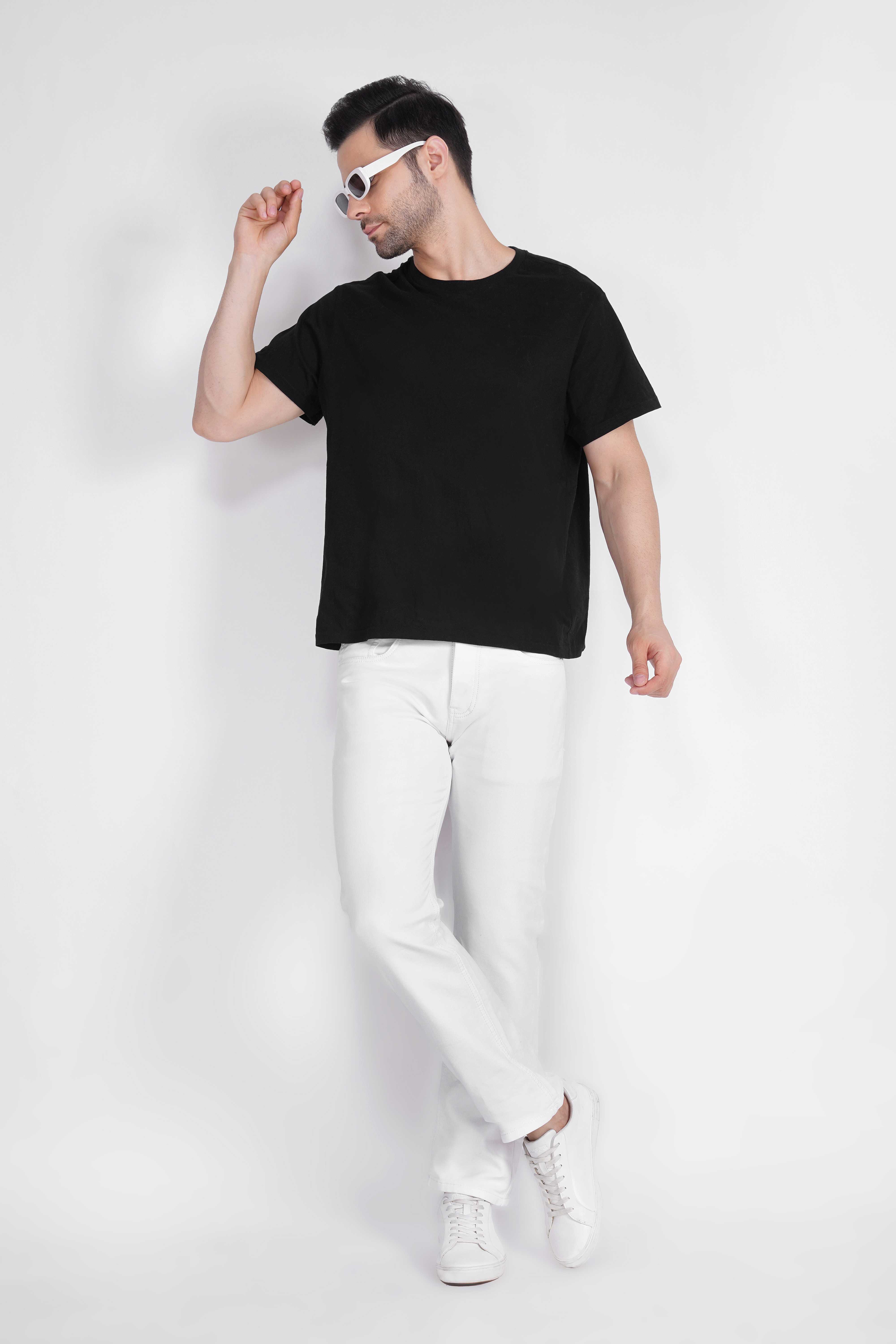 Hidose Regular Fit White Jeans