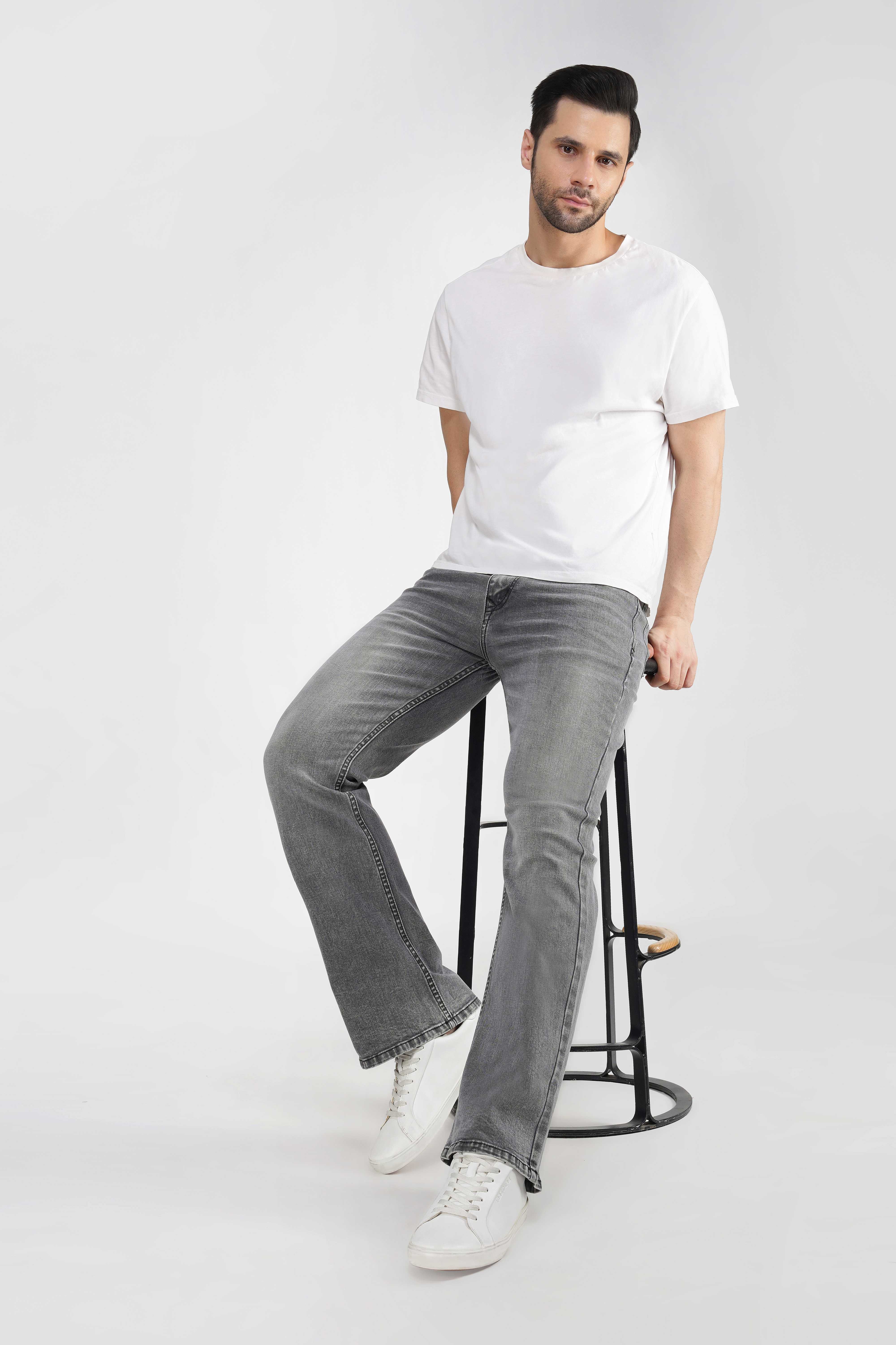 Hidose Boot Cut Lite Gray Jeans