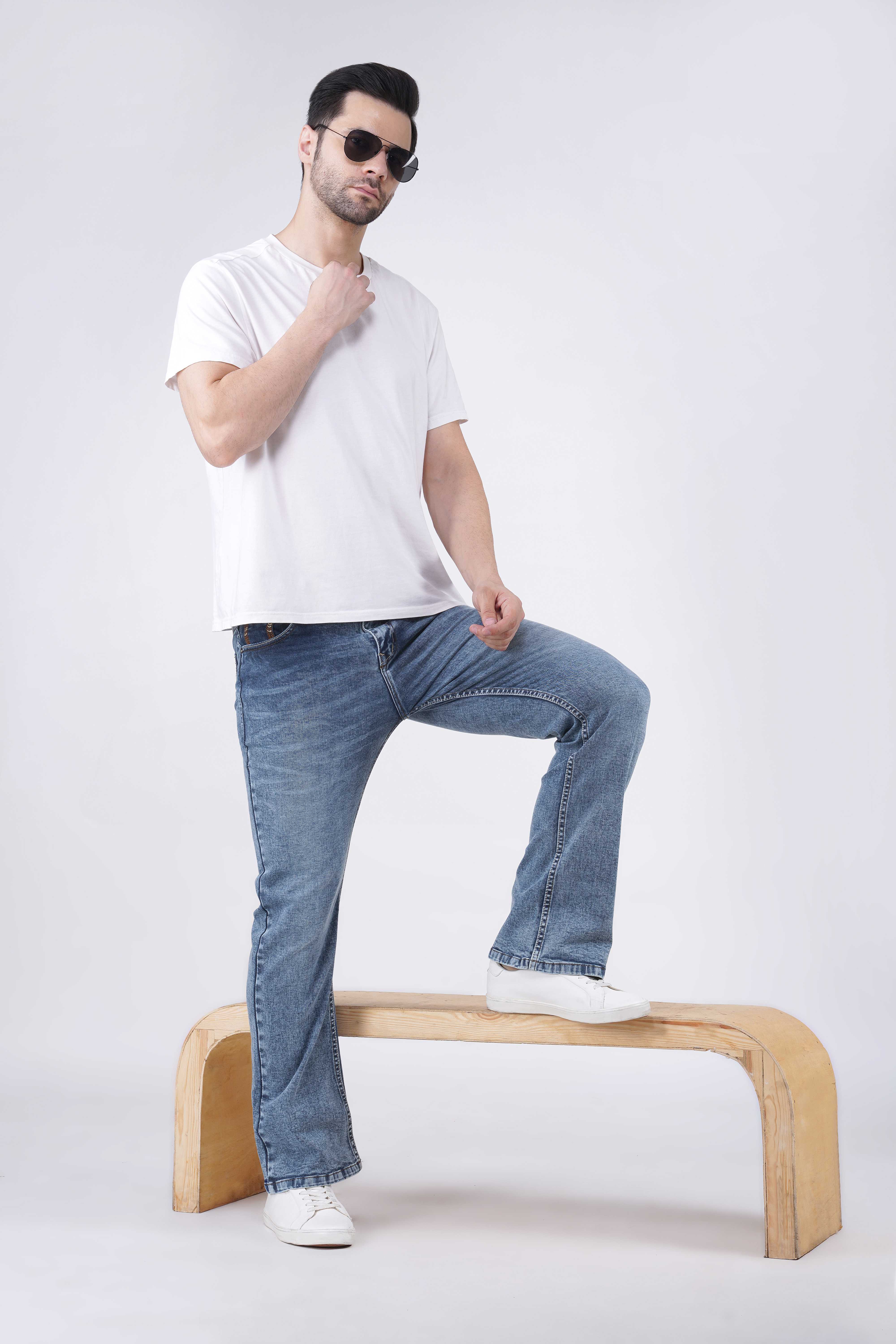 Hidose Boot Cut Lite Blue Jeans